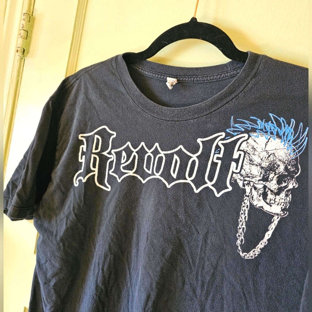 Y2K vintage punk Revolt mohawk skull 90s alt shirt